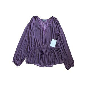 Calligraphie Peplum Top NEW WITH TAGS